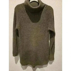 RD Style Women's Green Knit Turtleneck Pullover Sweater Size S Petites